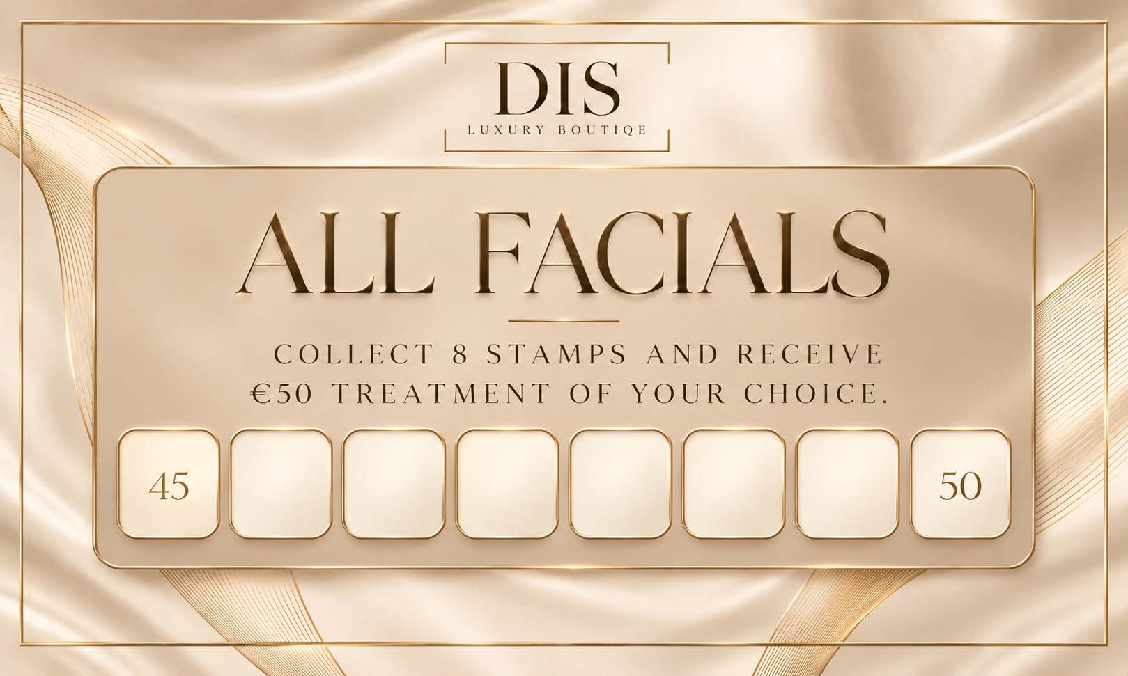 DIS stempelkaart All Facials